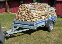 Firewood on trailer